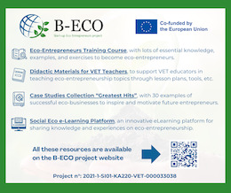 “B-ECO - Start-up Eco Entrepreneurs Project”: Training Materials for Eco-Entrepreneurship
